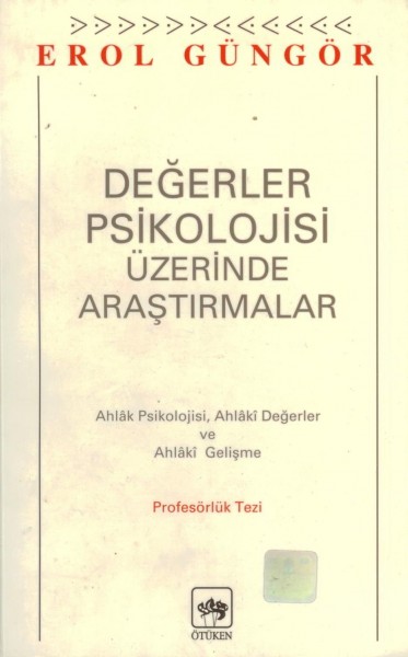Degerler Psikolojisi Üzerinde Arastirmalar