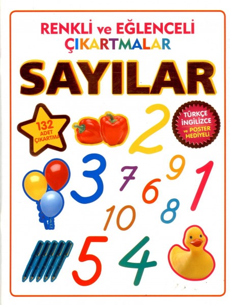 Renkli ve Eglenceli Cikartmalar - Sayilar